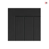 JB Kind Cottage Black Internal Door - Black Matt Finish - 1/2 Hour Fire Rated - Prefinished