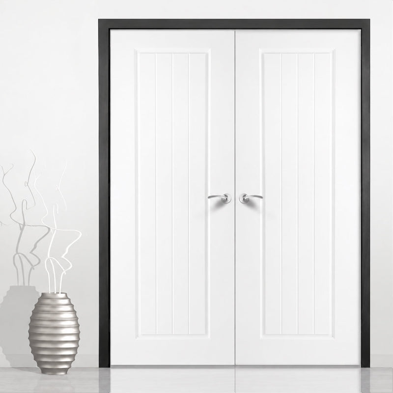 Thruframe Interior Black Primed Door Lining Frame - Suits Standard Size Double Doors