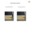 Carolina Black Grained Internal PVC Door - Suitable for Bathrooms