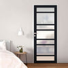 Metropolitan 7 Pane Solid Wood Internal Door UK Made DD6405SG Frosted Glass - Eco-Urban - Colour Options
