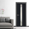 Cornwall 1 Pane 2 Panel Solid Wood Internal Door UK Made DD6404G Clear Glass - Eco-Urban - Colour Options
