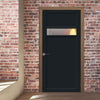Orkney 1 Pane 2 Panel Solid Wood Internal Door UK Made DD6403G Clear Glass - Eco-Urban - Colour Options