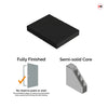 J B Kind Laminates Aria Black Internal Door - Prefinished
