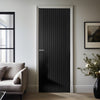 J B Kind Laminates Aria Black Internal Door - Prefinished