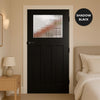 UK Made to Measure - Wilton 1930'  Interior Door - Clear Reeded  Glass - Premium Primed - 7 Colour Options