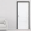 Made to Size Single Interior Black Primed MDF Frame - For 30 Minute Fire Doors