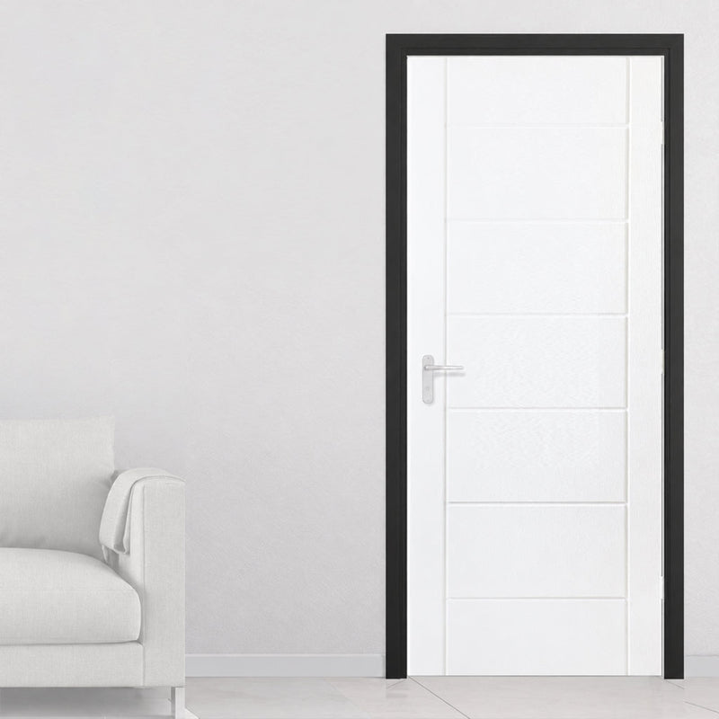 Made to Size Single Interior Black Primed MDF Frame - For 30 Minute Fire Doors