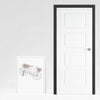 Made to Size Single Interior Black Primed MDF Door Lining Frame