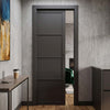 Value Single Evokit Pocket Door - Industrial Primed - Black Primed