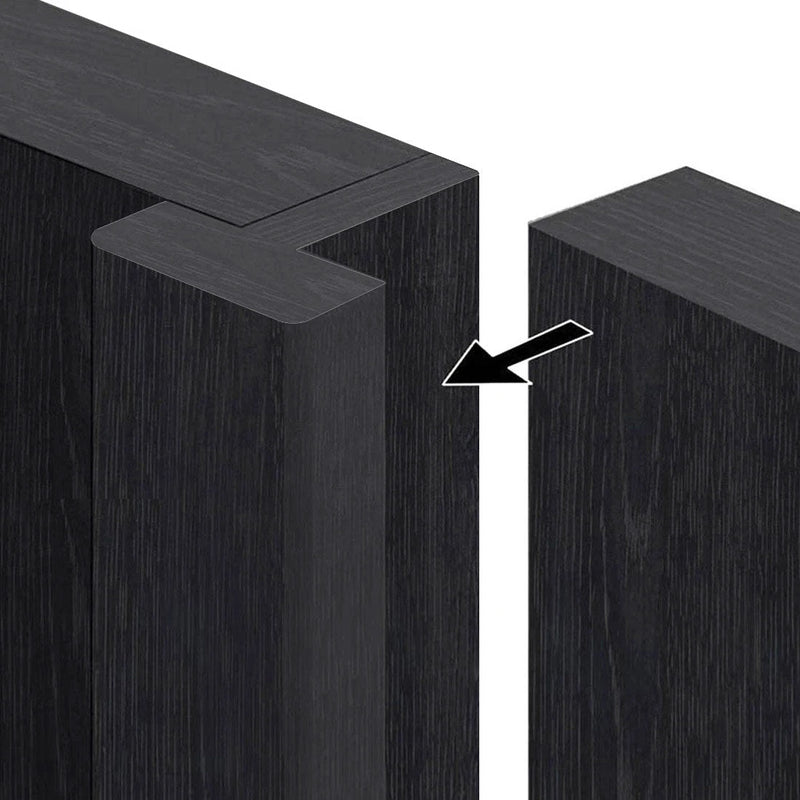 LPD Pairmaker - Black Primed - Converts Two Internal Doors to a Pair - To suit 35mm thick internal doors
