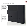 Urban Deco® Solid Wood Internal Door UK Made - Shadow Black Premium Primed - Bespoke Sizes