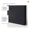 Urban Deco® Solid Wood Internal Door UK Made - Shadow Black Premium Primed - Bespoke Sizes