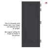 Urban Deco® Solid Wood Internal Door UK Made - Shadow Black Premium Primed - Bespoke Sizes