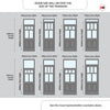 External Victorian Gaskell Front Door with Transom - Customisable: Size, Colour, Glass Options