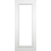 Blenheim White Primed Internal Door Pair - Clear Bevelled Glass