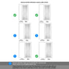 ThruEasi White Room Divider - Bowery Clear Glass Primed Door with Full Glass Side