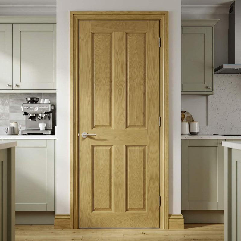 Bury Real American White Oak Crown Cut Veneer Internal Door - Prefinished