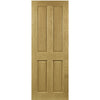 Bury American White Oak Fire Internal Door  - Clear Glass - 1/2 Hour Fire Rated - Prefinished