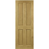 Bury American White Oak Fire Internal Door  - Clear Glass - 1/2 Hour Fire Rated - Prefinished