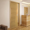 Cadiz Real American White Oak Crown Cut Veneer Single Evokit Pocket Door - Prefinished