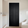 Cairngorm Black Grained Internal PVC Door