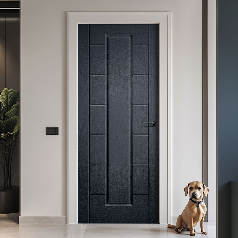 Cairngorm Anthracite Grey Grained Internal PVC Door
