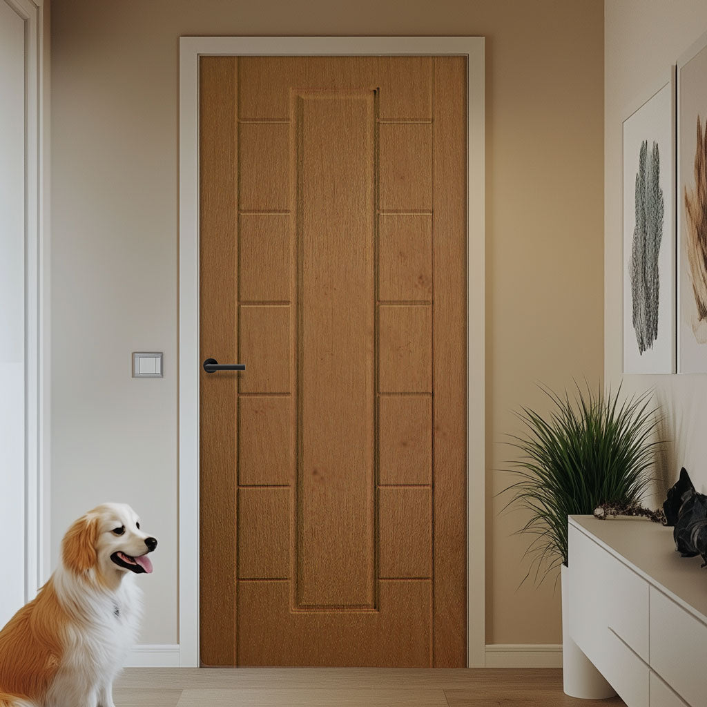 Cairgorm Irish Oak Grained Internal PVC Door