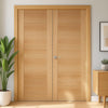 Carini 7P Oak Internal Internal Door Pair - Prefinished