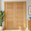 Carini 7P Oak Internal Internal Door Pair - Prefinished