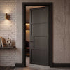 Chelsea 4 Panel Black Painted Internal Door - Prefinished