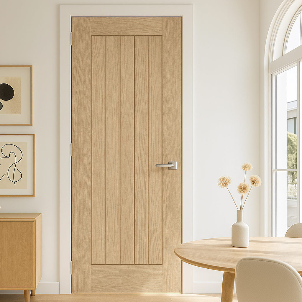 Valdor - Cheshire Oak Internal Door - Unfinished