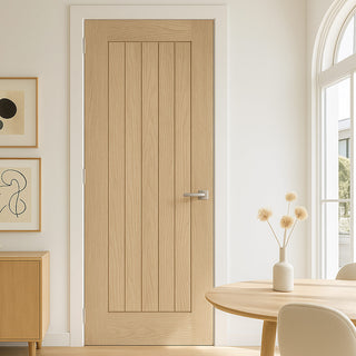 Image: Valdor - Cheshire Oak Internal Door - Unfinished