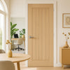Valdor - Cheshire Unfinished Oak Fire Internal Door - 1/2 Hour Fire Rated