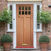Chigwell Hardwood Front Door - Clear Toughened Double Glazing