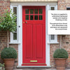 Chigwell Hardwood Front Door - Clear Toughened Double Glazing