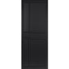 Top Mounted Black Sliding Track & Double Door - Industrial City Black Panel Internal Door - Prefinished