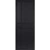 Top Mounted Stainless Steel Sliding Track & Door - Industrial City Black Panel Internal Door - Prefinished