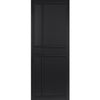 Top Mounted Stainless Steel Sliding Track & Door - Industrial City Black Panel Internal Door - Prefinished