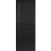 Sliding Top Mounted Black Folding Track & Double Door - Industrial City Black Panel Internal Door - Prefinished