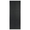 Top Mounted Black Sliding Track & Door - Industrial Civic Black Internal Door - Prefinished