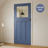 UK Made to Measure - Wilton 1930'  Interior Door - Clear Glass - Premium Primed - 7 Colour Options