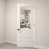 Clarendon White Primed Internal Door - Clear Bevelled Glass