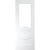 Clarendon White Primed Internal Door - Clear Bevelled Glass