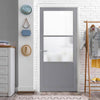 Berkley 2 Pane 1 Panel Solid Wood Internal Door UK Made DD6309SG - Frosted Glass - Eco-Urban - Colour Options