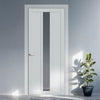 Cornwall 1 Pane 2 Panel Solid Wood Internal Door UK Made DD6404G Clear Glass - Eco-Urban - Colour Options