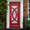 Majestic Oak Front Door - Zinc Clear - Double Glazing