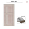 Exterior Colonial 6 Panel Front Door and Frame - Colour Options