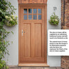 Chigwell External Hardwood Front Door and Frame Set - Clear Double Glazing