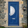 Empress External Oak Front Door - Zinc Clear - Double Glazing