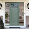 Chigwell External Hardwood Front Door and Frame Set - Clear Double Glazing - Two Unglazed Side Screens